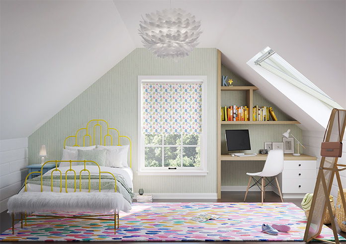 Bright Birds, Pastel - Roller Blind - Image 8